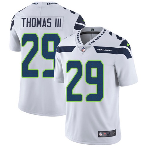 Nike Seahawks #29 Earl Thomas III White Men's Stitched NFL Vapor Untouchable Limited Jersey